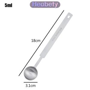 Heabety  1 4 cái muỗng cà phê dài xử lý 304 thép không gỉ muỗng canh Stackable bếp đo lường muỗng phù hợp với cà phê container