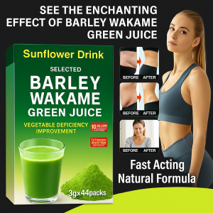 Barley Wakame Green Juice Rich Probiotics Vitamins Promotes Digestion Green Vegetable Juice Weight Loss Drinks