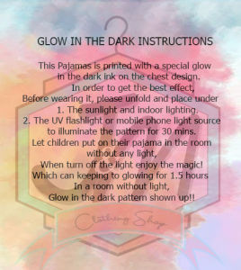 Assorted Glow in the Dark Long and Short Sleeves Pjs Terno for Boys