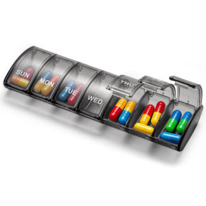 1PC Weekly Pill Case Medicine Planner Vitamin Organizer Box Convenient and Easy to Use X-Large Compartments Travel