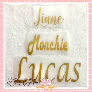 Customized Vinyl Decal Stickers | Customized Name Vinyl Stickers | Label Stickers | Waterproof | Min of 20 pcs