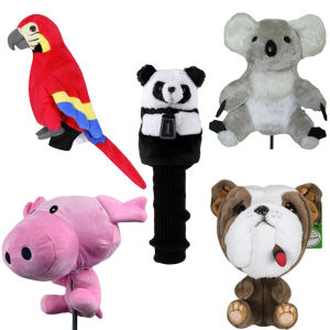 คลับกอล์ฟคลุมไดรเวอร์ใช้ 460cc ไม้หัวคลับป้องกันสุนัขน่ารักหมีแพนด้าหมีแพนด้าสร้างสรรค์รูปร่าง