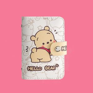 XIMESHAO ที่ใส่นามบัตร ที่ใส่บัตรลายการ์ตูน คุโรมิ หนังพียู ง่ายๆ ถุงเก็บบัตรธนาคาร สาวๆ