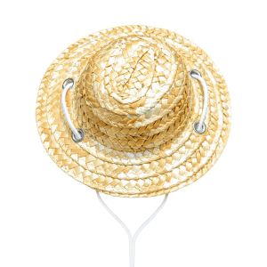DGFDF Lightweight Dog Cat Straw Hat Woven Breathable Bamboo Dragonfly Hat Pet Cap Funny Sun Protection Hat Summer Use