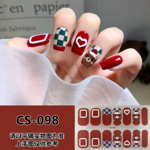 【Hàng Có Sẵn】miếng Dán Móng Loạt Giáng Sinh Miếng Dán Móng Tay Đầy Đủ Hình Cây Bông Tuyết Nai Sừng Tấm Miếng Dán Móng Tay Tự Làm Màu Gradient Đá Quý Ngọc Trai Kim Cương Nghệ Thuật Làm Móng Không Độc Hại