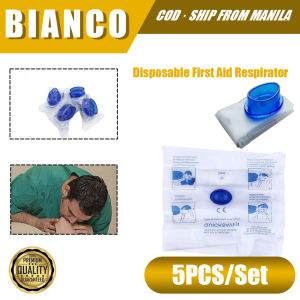 5PCS Face Shield Medical CPR Mask Breathing Respirator Mouth To Mouth CPR Faceshield Artificial Respiration Breathing Mask Rescue Tools