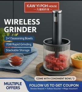 Capsule Cutter Spin Chopper Blender Grinder Mixer Mincer Masher Shredder Juicer Pengisar Pengadun