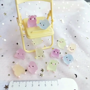 10Pcs phát sáng ban đêm Pig Bức Tượng Nhỏ mô hình động vật hoạt hình Cho bàn làm việc Hoặc Giá Sách Trang Trí đồ trang trí bàn