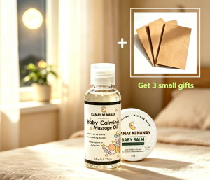 Authentic Kamay ni Nanay Baby Care Kit Natural Baby Balm 50G plus Baby Calming Massage Oil 60ML