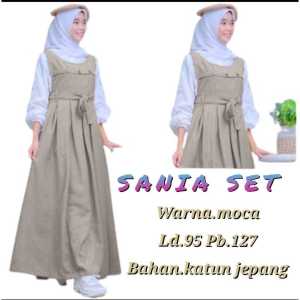 SANIA DRESS BAJU ANAK USIA 9-10-11-12-13-14-15-16-17-18-19 TAHUN BAJU MUSLIM