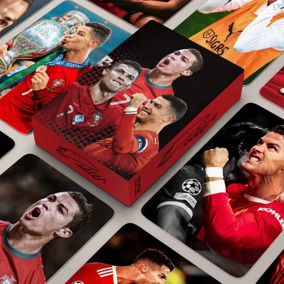 YF 55PCS/Set Cristiano Ronaldo LOMO Card Postcards Photos Collection Football Stars Peripheral FY