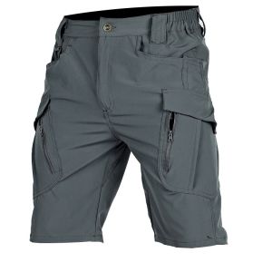 IX9 Quick Drying Tactical Shorts Men Summer Waterproof Wear-Resistant Multiple Pockets Breathable Thin Military Cargo Pants Male