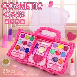 [ATS] Childrens Cosmetics Girls Makeup Princesses Accessories Grooming Handheld Makeup Bags Toy set