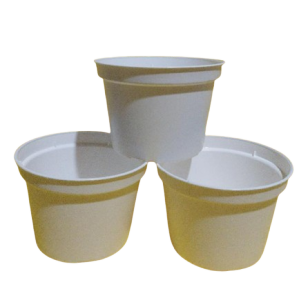 3 pcs. / set – Premium Quality White Plastic Pot (Ht. 3.5 Inches Opening 5 inches) [Stock Code: No.5 ] Plus [FREE 1 Pack Cocopeat or Ipa or 1 Pc Philodendron cutting randomly picked by Seller]