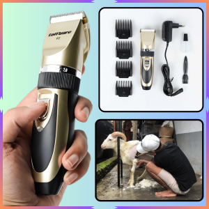 COD Taffware P2 Mesin Cukur Elektrik Bulu Binatang Pet Dog Clipper / Mesin Cukur Hewan Elektrik Buat Bulu Domba Garut Kambing Anjing Kucing Profesional Charger Cas Tahan Lama Lengkap Full Set Murah Portable / Alat Cukur Bulu Kambing Domba Profesional