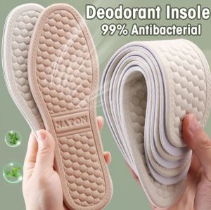 Nano Antibacterial Anti-Odor Insoles Absorb-Sweat Breathable Comfortable Cushion Insole Soft Shoes Pad Running Cushion Shoes Pad