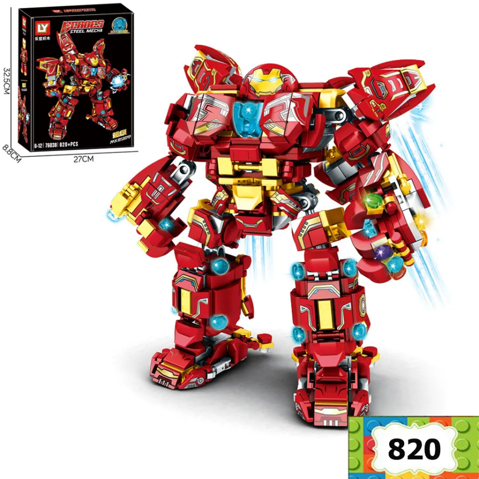 Đồ chơi trẻ em lắp ráp Robot Hulk Steel Mecha Mk48 giúp tư duy