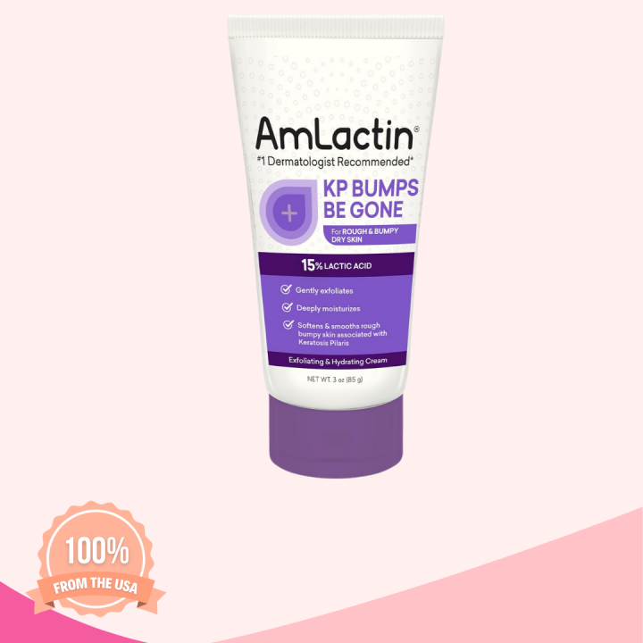 AmLactin KP Bumps Be Gone 15 Lactic Acid Hydrating Cream For Rough