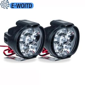 E-WOITD 1 LED Motorcycle Headlight White Super Bright 6 LED Work Spotlight