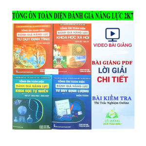 Sách - Combo 4 cuốn Tổng ôn toàn diện đánh giá năng lực (THPT DHQG) 2024