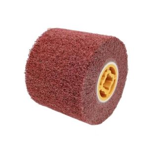 ลูกขัดแฮร์ไลน์สแตนเลส ขนาด 4 นิ้ว ใช้กับเครื่องขัดแฮร์ไลน์ใยสังเคราะห์ ขัดสแตนเลส ใช้งานง่าย