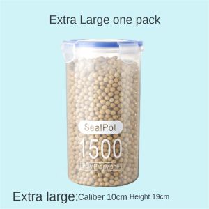 【Buy 1 Take 1】Sealed Jar For Kitchen Storage With Lid Food Grade Buckle Plastic Can Box Snacks Dry Goods Tea Grains And Miscellaneous Grains Storage Jar Fadikou