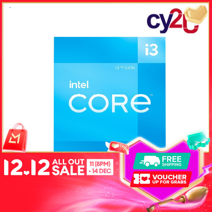 Intel Core i3-12100 12100 12th Gen Socket LGA1700 3.3GHz Up to 4.3