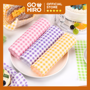 Kertas Alas Kue (ISI 10 PCS) Baking Paper Motif Kotak / Alas Mini Snack Motif Lucu  Warna -Warni