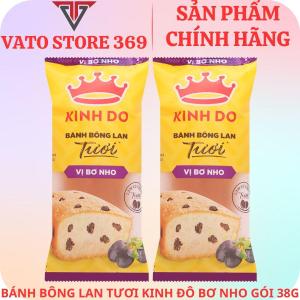 Bánh bông lan tươi KINH ĐÔ vị bơ nho gói 38g