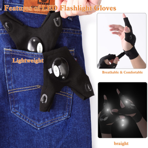 găng tay phát sáng tay nghề tinh xảo găng tay câu cá đêm đa chức năng tính chất chống nhăn mạnh mẽ