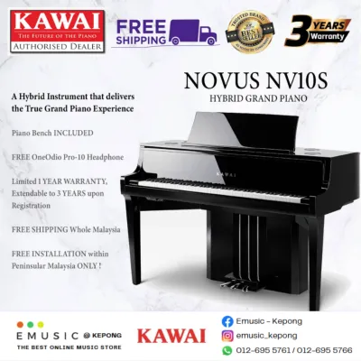 Kawai NV10S 88-key Digital Hybrid Piano Home Electric Grand Piano (NV-10S / NV 10S)