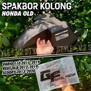 SPAKBOR BELAKANG BEAT OLD FI ESP STREET 2012 - 2019 VARIO 110 2015 - 2019 SCOOPY FI 2013 - 2020 SPAKBOR KOLONG HONDA LAMA MODEL TGP HITAM DOFF PNP PRESISI HUGGER SHARK HONDA KOLONG BELAKANG PELINDUNG CIPRATAN SPAKBOARD MOTOR FREE STIKER PNP