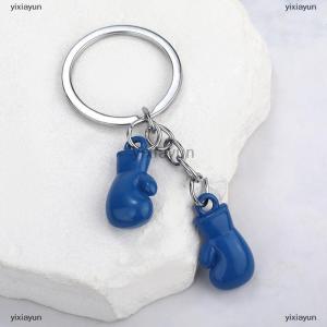 [COD] yixiayun Unique Boxing Gloves Key Chain Simulation Fitness Equipment Pendant Personalized Keyring For Men Women Couple Car Keys Pendant