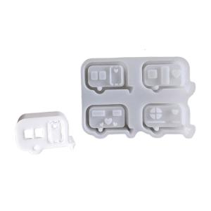 Trang Trí Khuôn Linh Hoạt khuôn silicon Cho trang trí văn phòng Phục Sinh Xe Buýt Hình Máy Tính Để Bàn Đèn thân xe Làm Khuôn