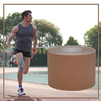 [SG Ready Stock]KT Tape Kinesiology Tape Sports Tapes Kinesio Muscle Elastic Athletic Recovery Fitness Bandages(5m x 5cm