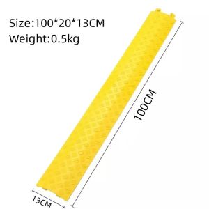 【Fast delivery】Rubber Humps Speed Bump Speed Hump Cable protector wide buffer slope pad Flexible and not easily broken Hump cable protection wide buffering slope buffering flexibility