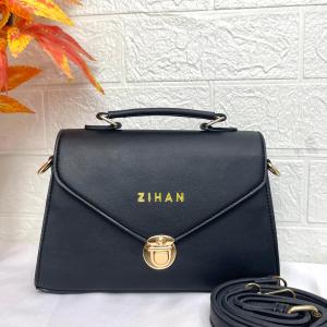 ZIHAN - Tas Slempang LadyBag Polos Bahan Snow Look Korean Style