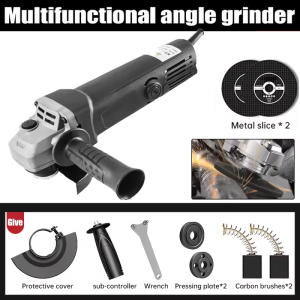 【24 hours delivery】1600W 220V Angle Grinder/Power Tools/Angle Grinder Heavy Duty Wood Cutting Saw Metal Polishing Cutting Grinder Electric Grinder Cutting Saw Heavy Duty Industrial Angle Grinder - High Quality Multi-Function Cutting & Grinding
