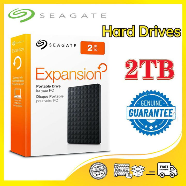 Seagate Expansion 1TB USB 3.0 Portable External Hard Disk Drive - Black ...