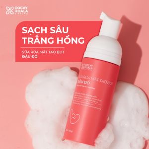 Sữa Rửa Mặt Đậu Đỏ 150ml Hãng Cỏ Cây Hoa Lá Giúp làm sạch sâu cấp ẩm dưỡng trắng da