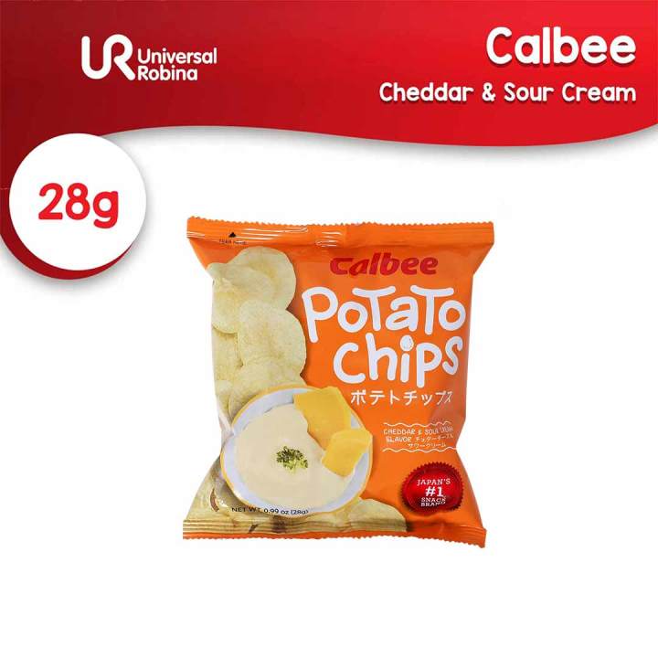 Calbee Potato Chips Cheddar & Sour Cream (28g)