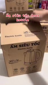 Ấm Siêu Tốc Đun Nước 1.8LSôi Nhanh Chất Liệu Inox 2 Lớp Tự Ngắt Và Tiết Kiệm Điện Công Suất 1500W An Toàn Tiện Dụng