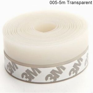 TRENY Door Seal Brush Dust Proof Door Strip Noise Proof Door Tape Window Strip Safe PVC Strip Aluminium Window Tape 45mm x 5M Pintu Lekat Block Air Sekat Udara Pintu Jalur Tingkap Jalur Pintu