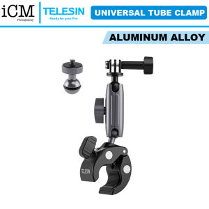 TELESIN Aluminum Alloy Universal Handlebar Mount Crab Claw Clamp for Bike Bicycle