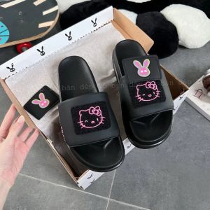 Dép Rabbit x Kitty thêu nổi cute cho nữ đế cao 25cm / Bảo Hành/ Kèm hộp