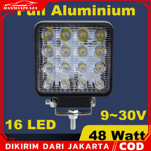(Dikirim Dari Jakarta) Lampu LED Sorot Tembak Worklight Mobil Motor 48 Watt 16 Titik Mata 48Watt Offroad 48W Spotlight W48