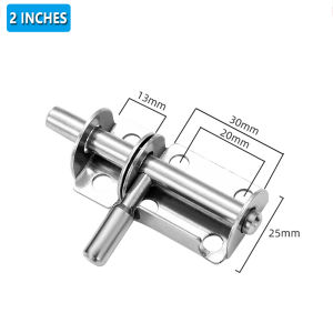 2 To 6Stainless Steel door lock Sliding Bolt Gate Latch Barrel Bolt Latch Hardware