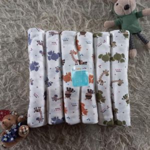 Bedong kaos motif 3pcs dan 6 pcs.