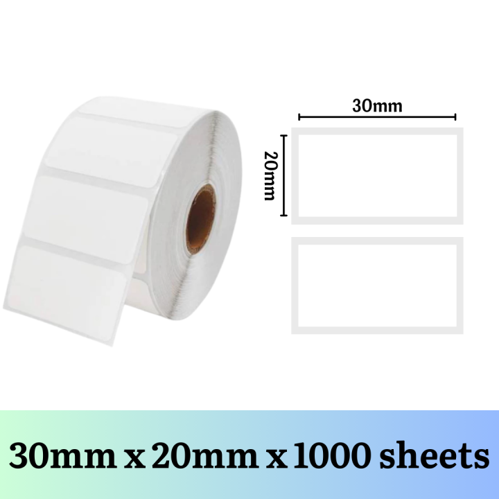 Thermal Label Sticker (for barcode, waybill, milktea) Adhesive Thermal ...