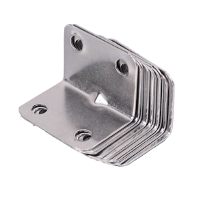 20/30/50 Pcs 90 Degree Right Angle Fixed Connector / Heavy Duty Corner Connector / for Wood Furniture Bedframe Cabinet Table Corner Braces / Stainless Steel Corner Bracket